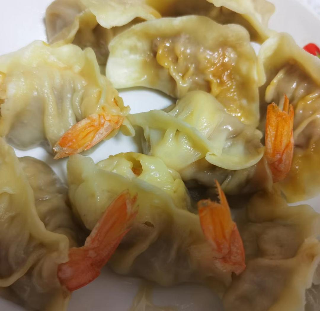 快手水煎虾饺