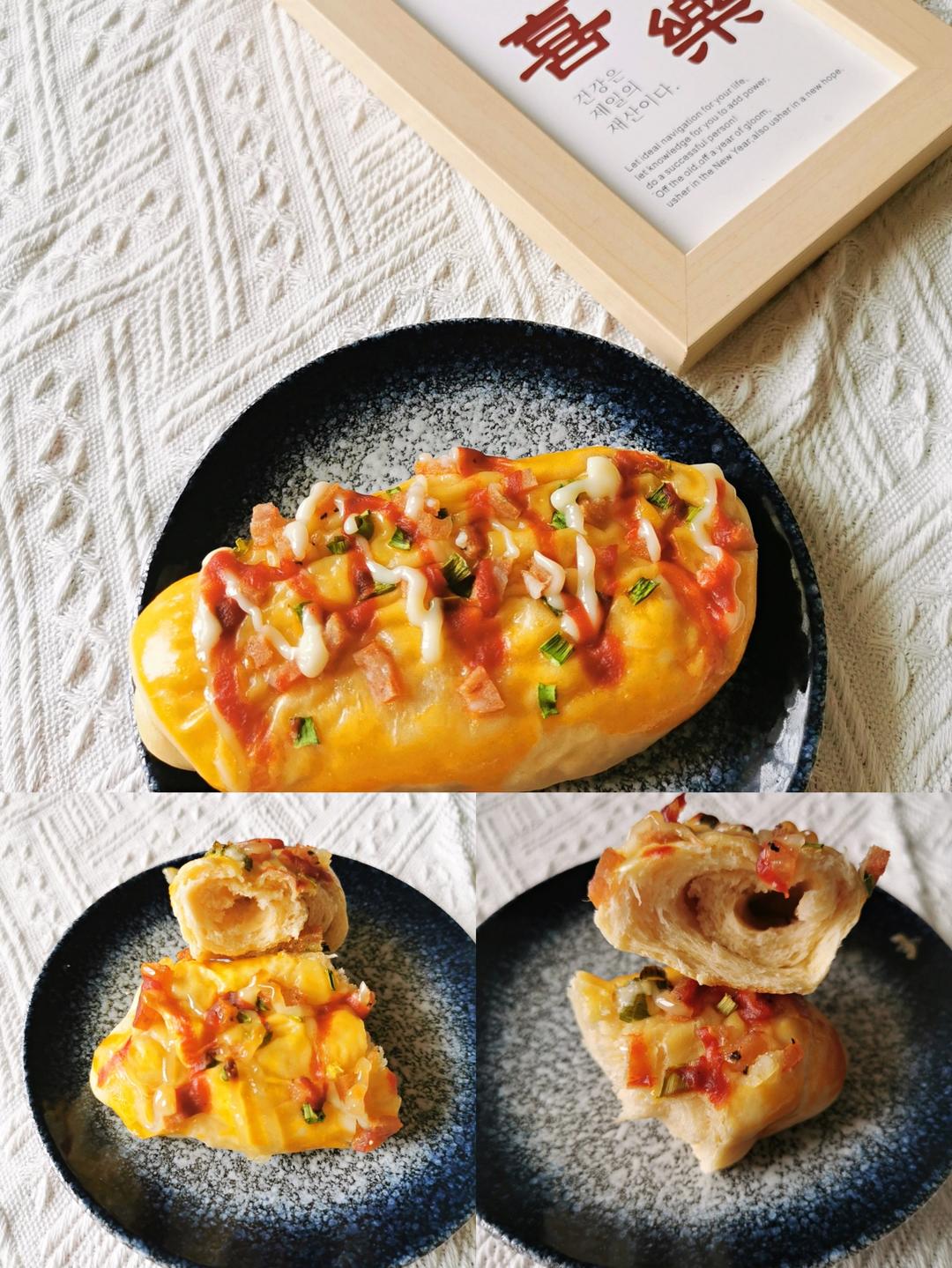 香葱火腿肉松面包