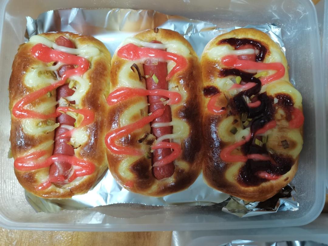香葱火腿肉松面包
