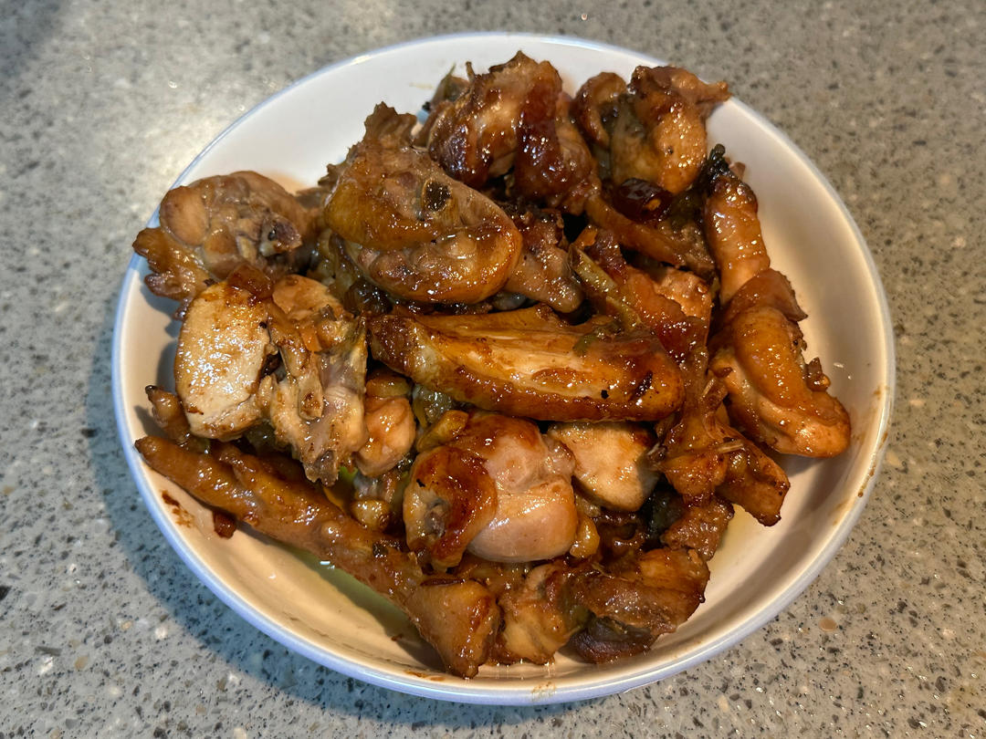 葱姜爆炒文昌鸡