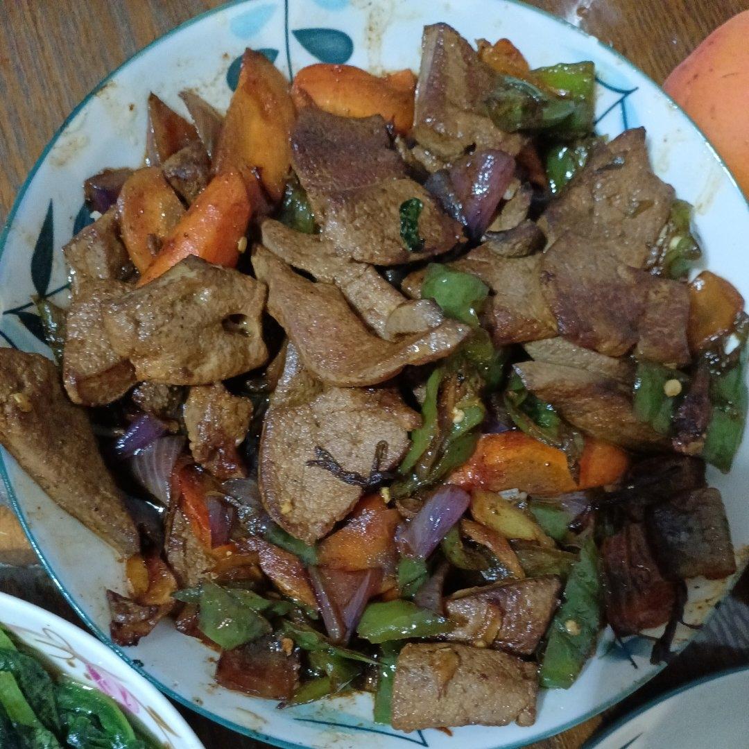 爆炒猪肝家庭做法