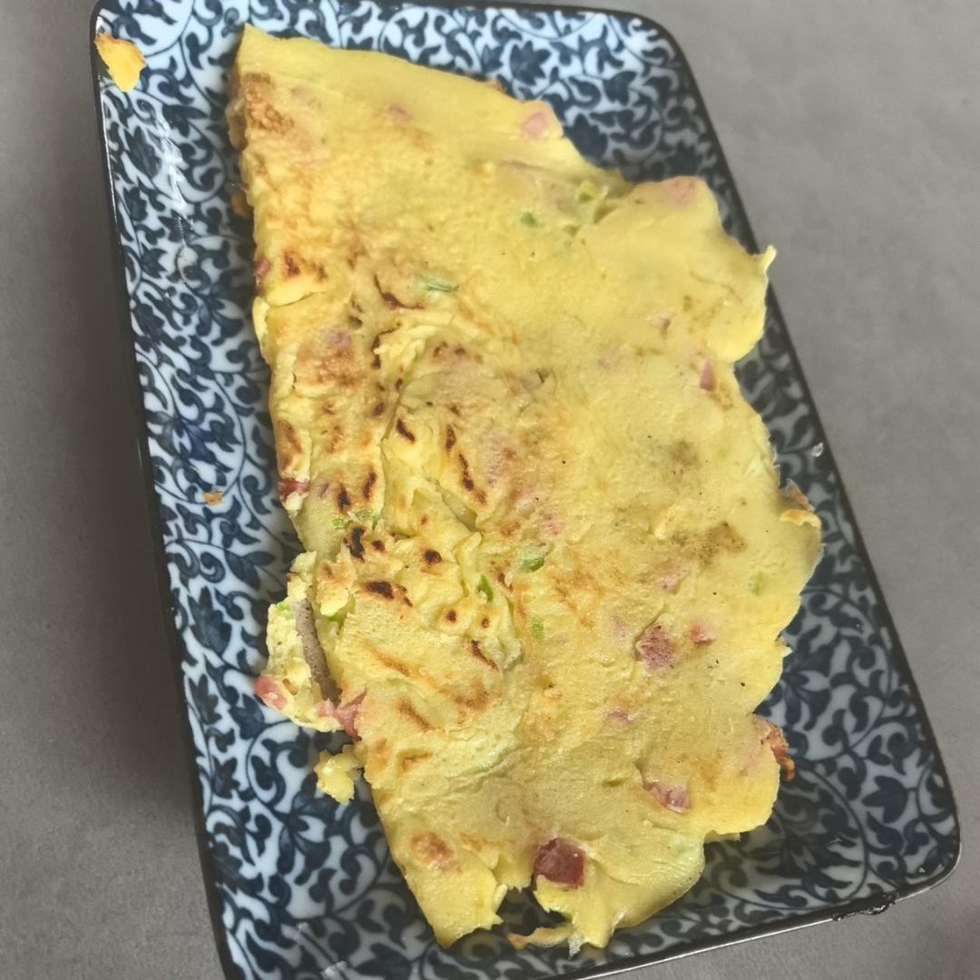 简单快手蔬菜鸡蛋煎饼