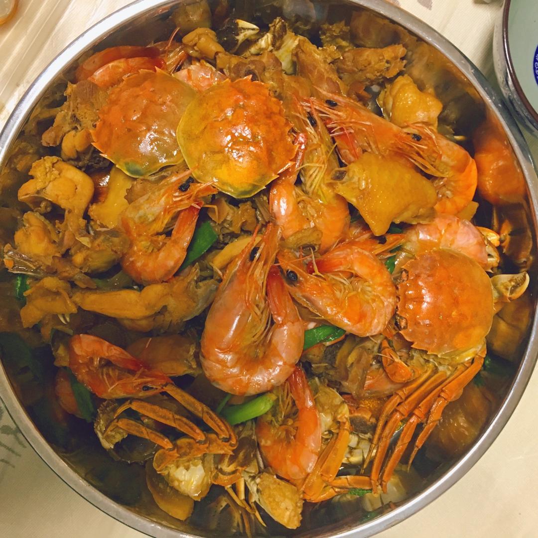 美味鸡煲蟹/鸡焖蟹煲