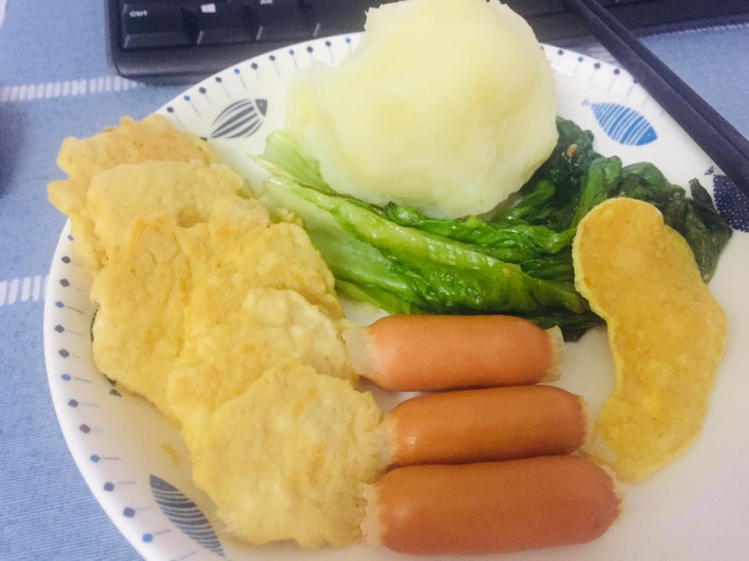 香煎鸡胸肉饼
