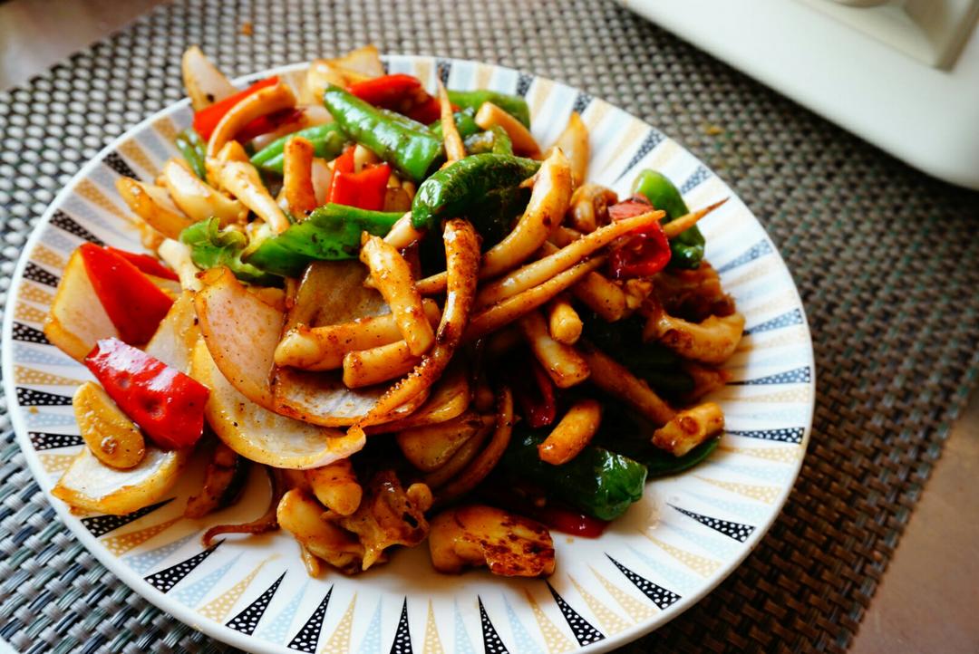 清风美美做的香辣鱿鱼须