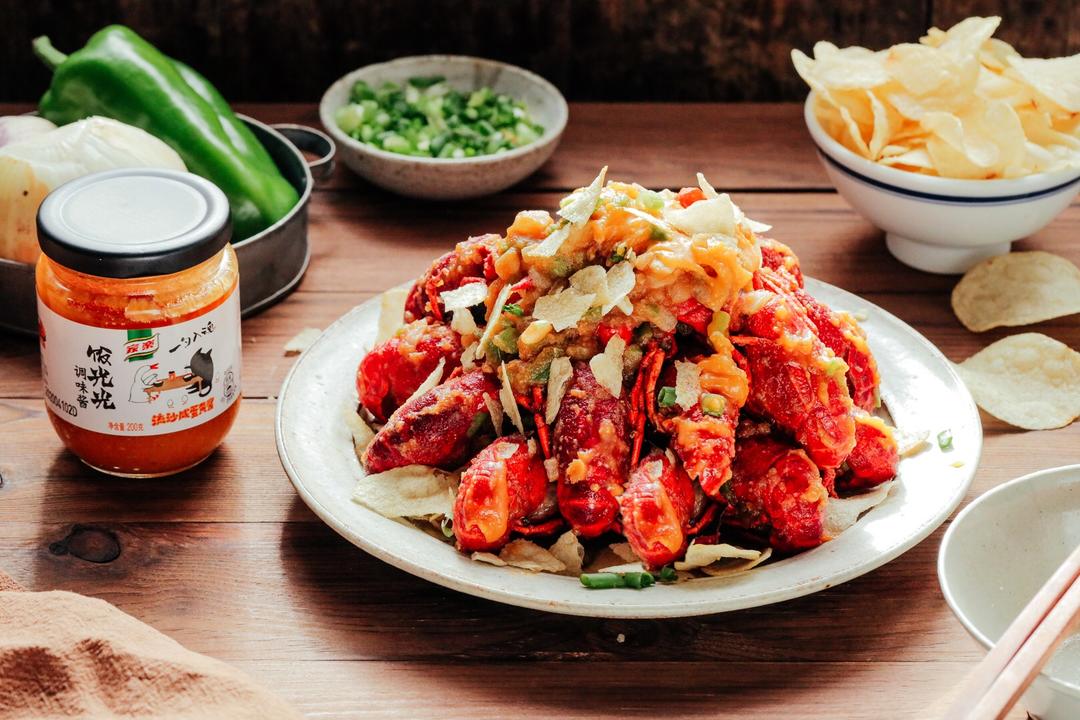 咸蛋黄小龙虾的做法