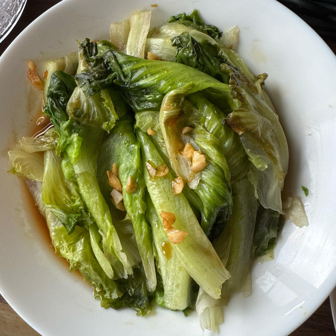 白灼生菜