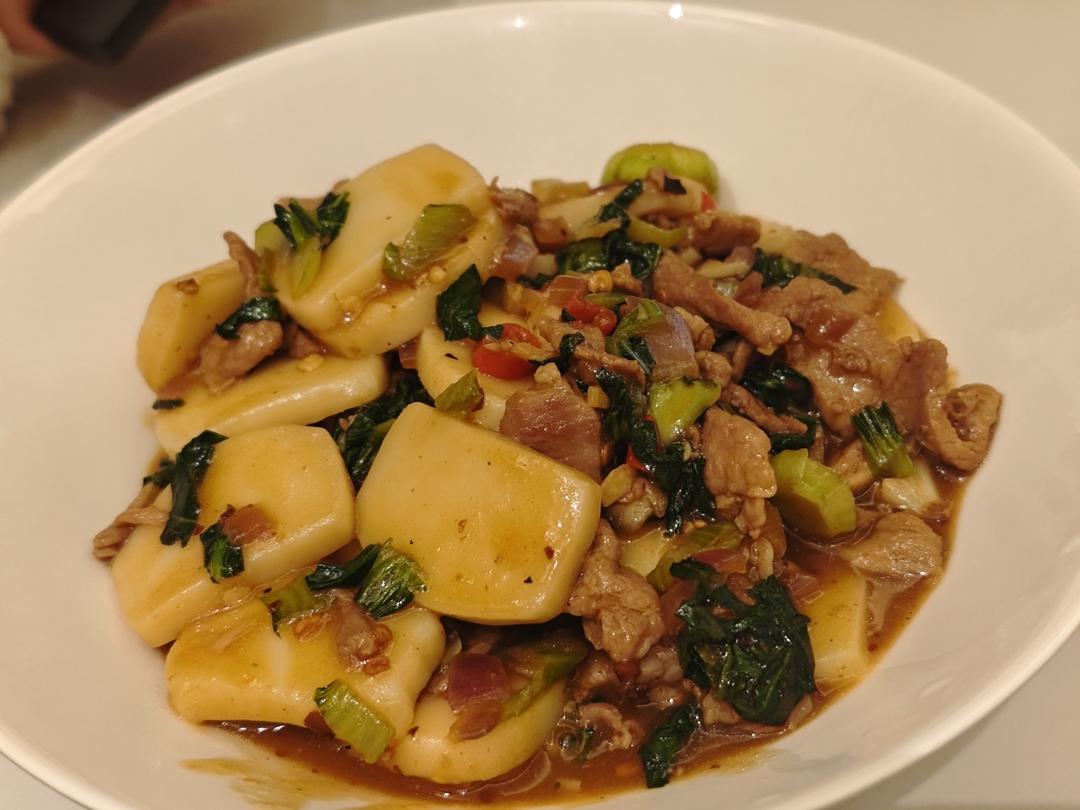 江西汤煮年糕，儿时的味道，Q弹软糯