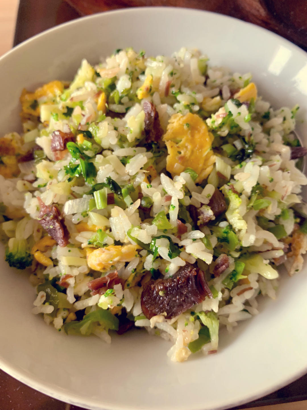 西兰花牛肉炒饭