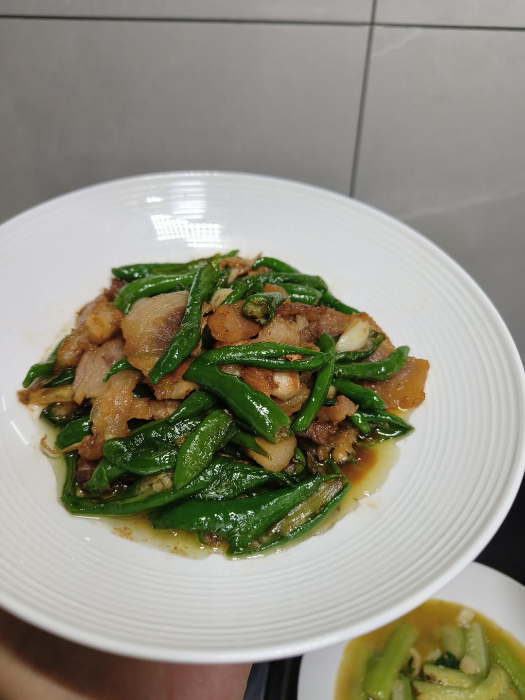 咸香入味青椒炒腊肉
