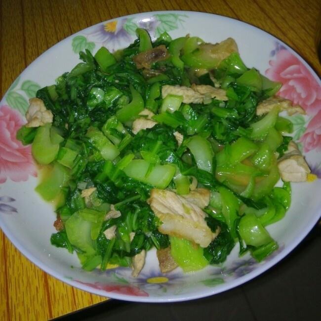 芥菜炒肉的做法