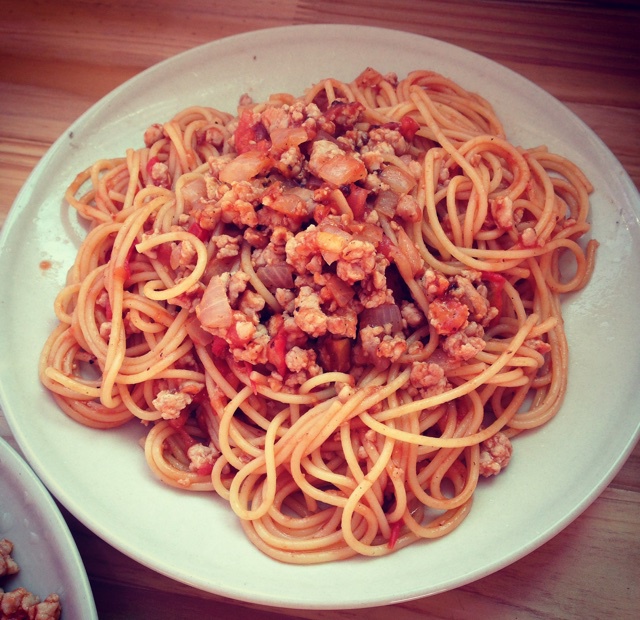 番茄肉酱意大利面