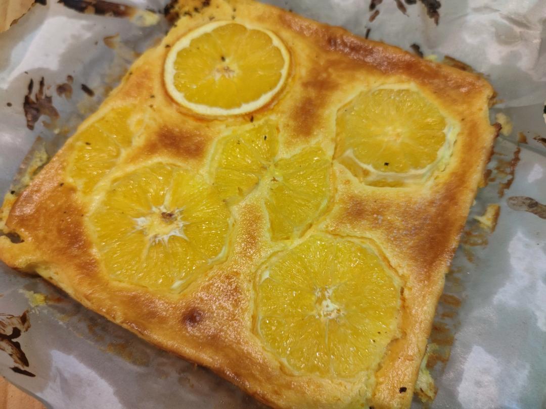 ㊙️免打发零难度，香橙清新，芝士香醇——香橙芝士条🍊