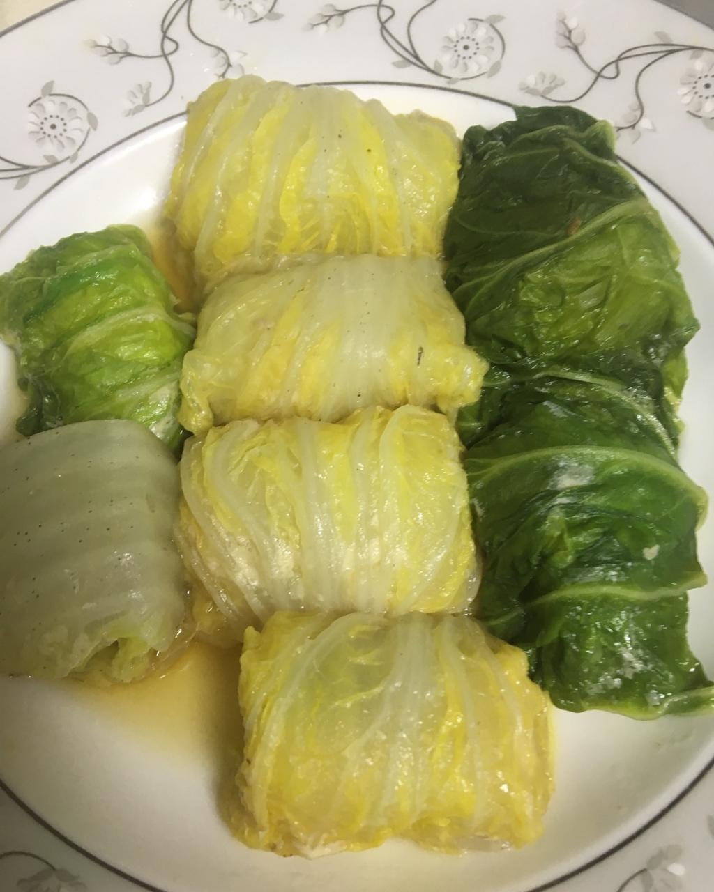 白菜肉糜卷