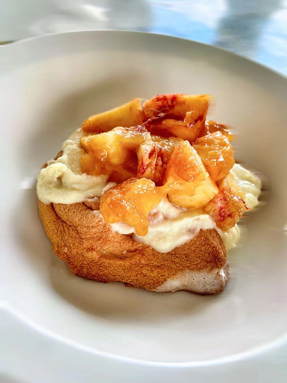 黄桃奶油舒芙蕾