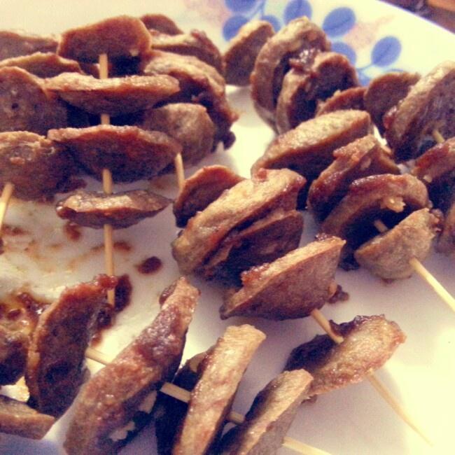 烤牛肉丸串的做法