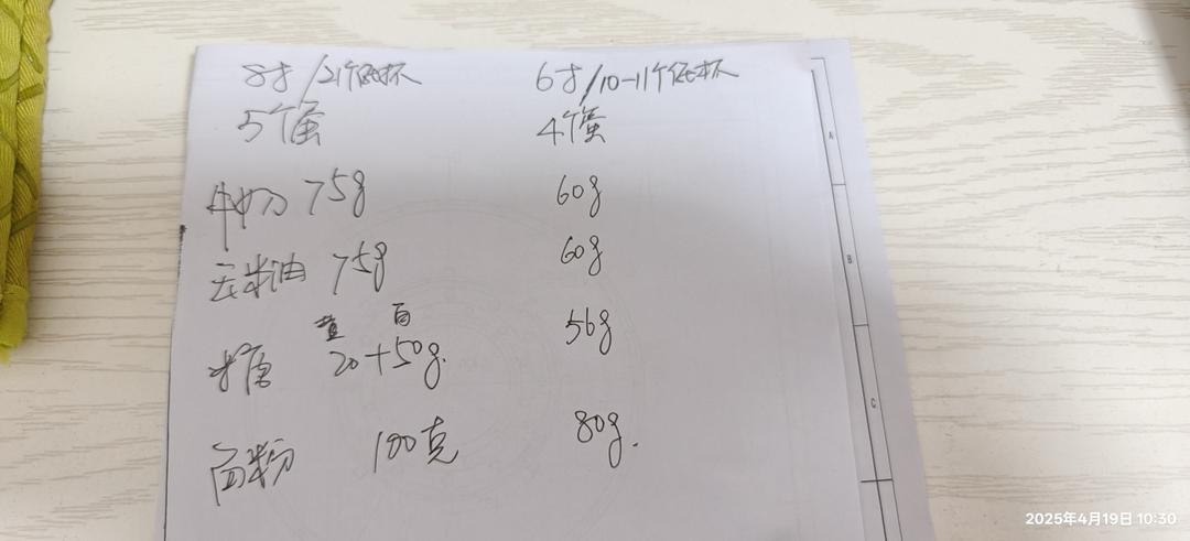 戚风小纸杯蛋糕