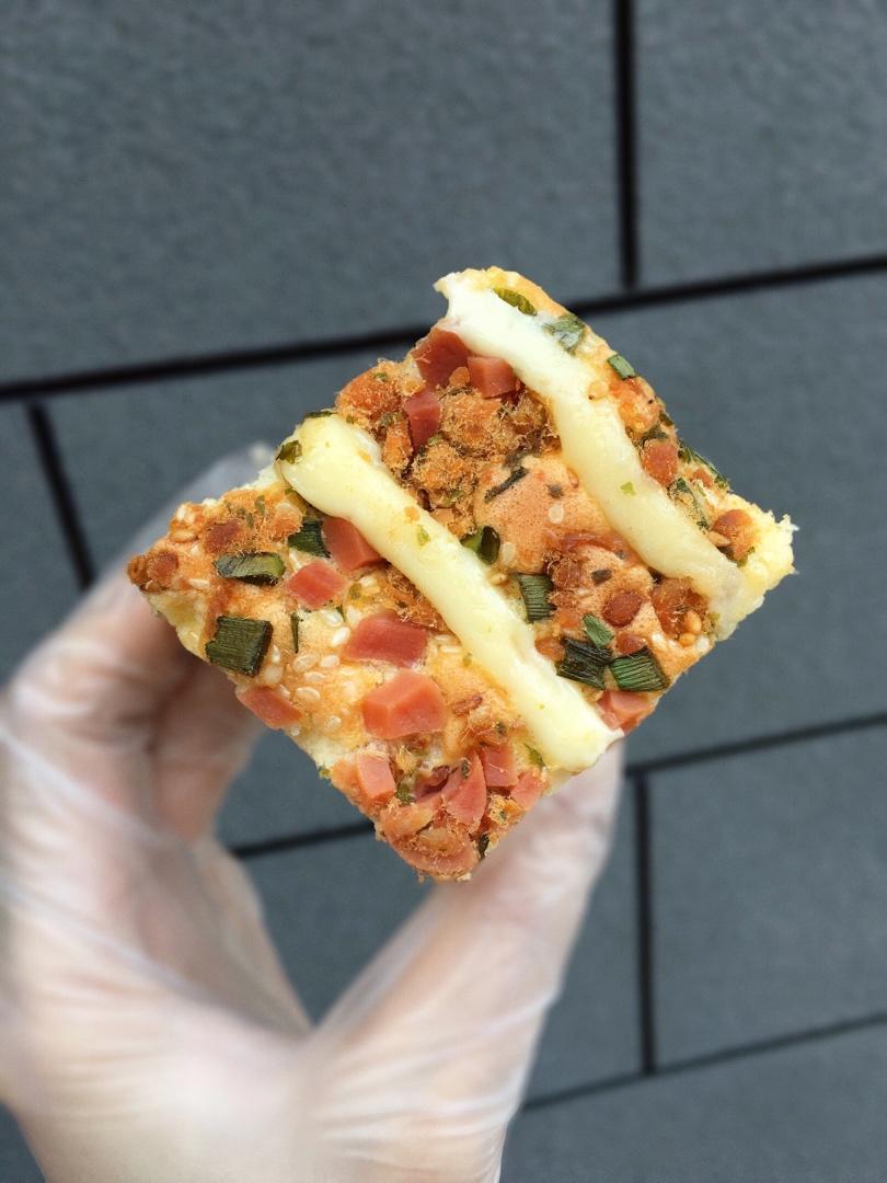 香葱肉松火腿蛋糕（不用水浴也可以超级嫩！）