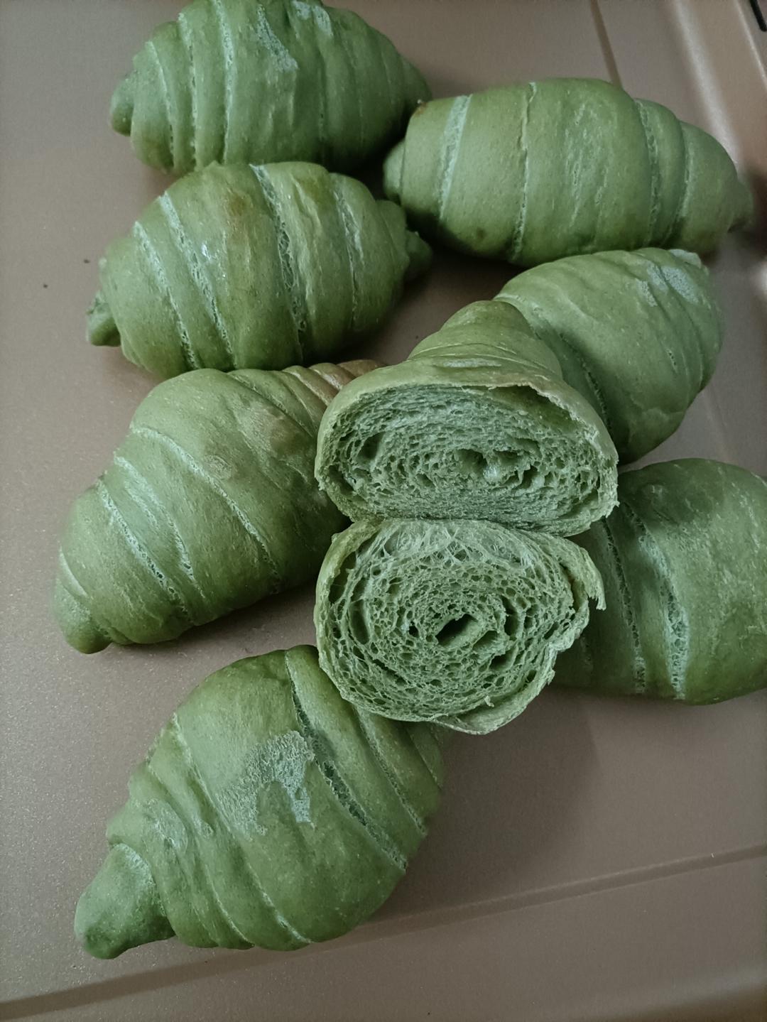 抹茶控｜抹茶红豆盐面包｜海盐卷｜盐可颂