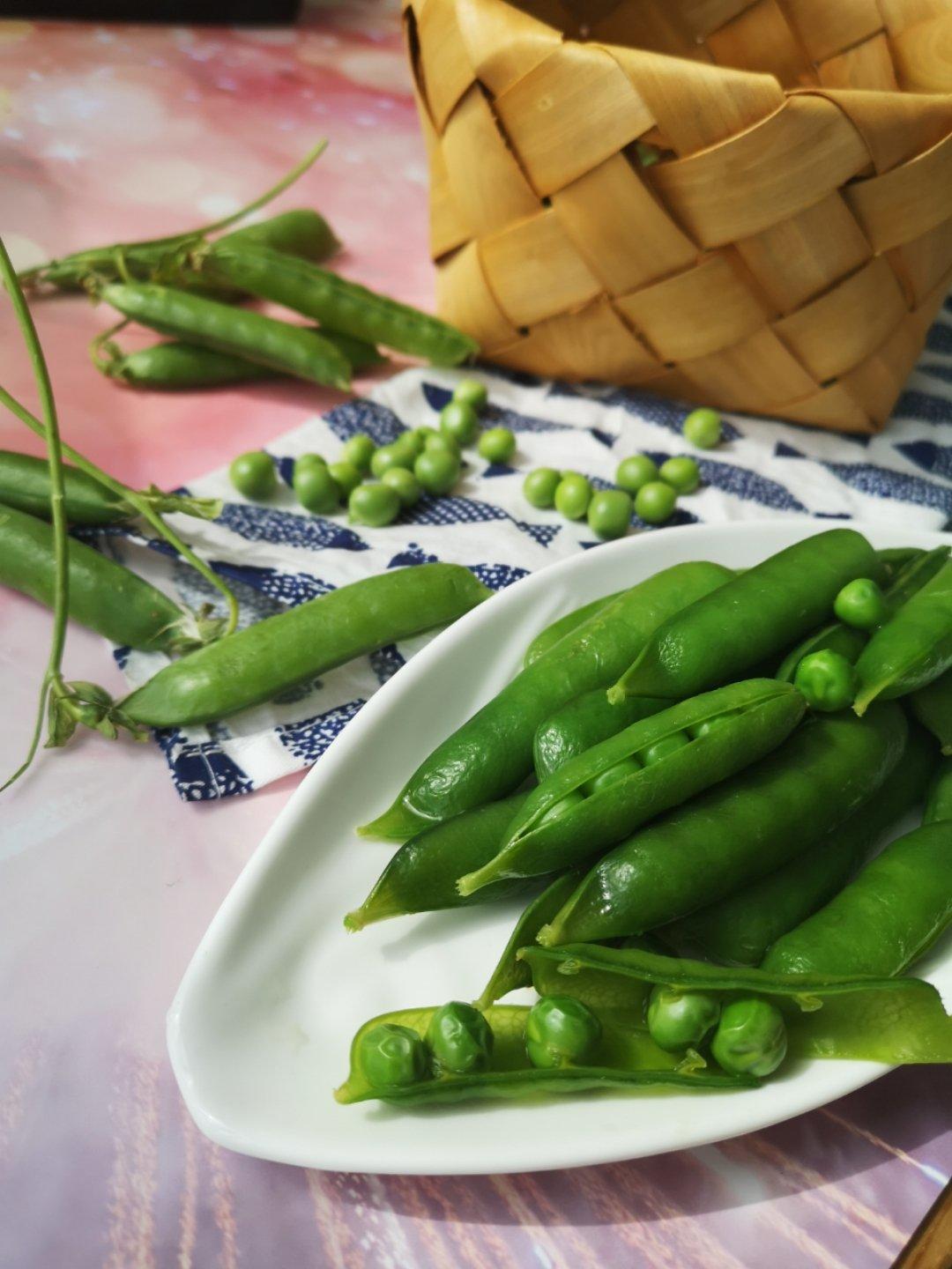 蝶舞九天做的盐水煮豌豆荚