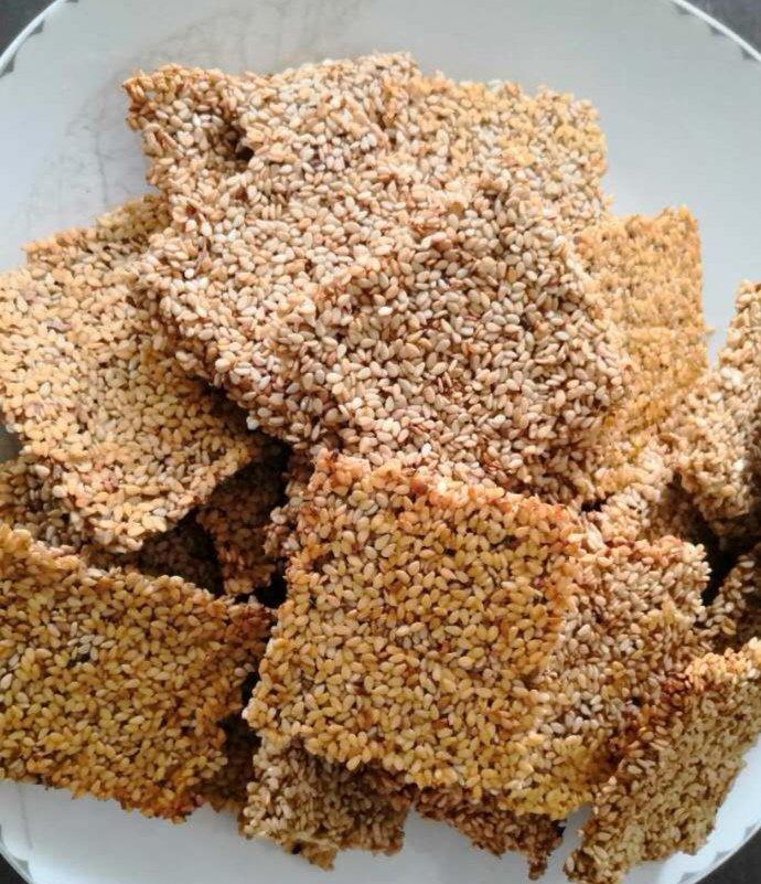 健康黑芝麻薄饼（仅需三步）