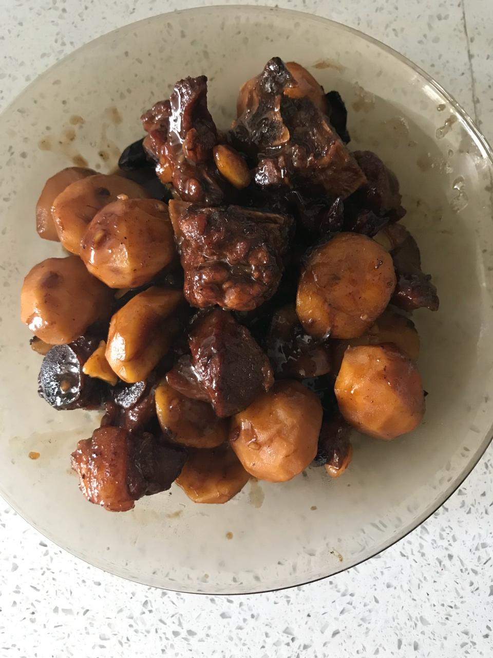板栗烧排骨