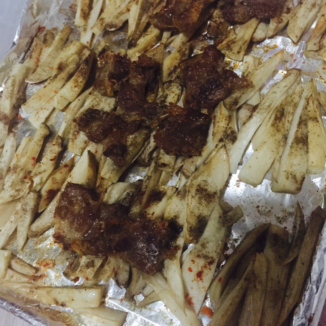 椒盐烤蘑菇