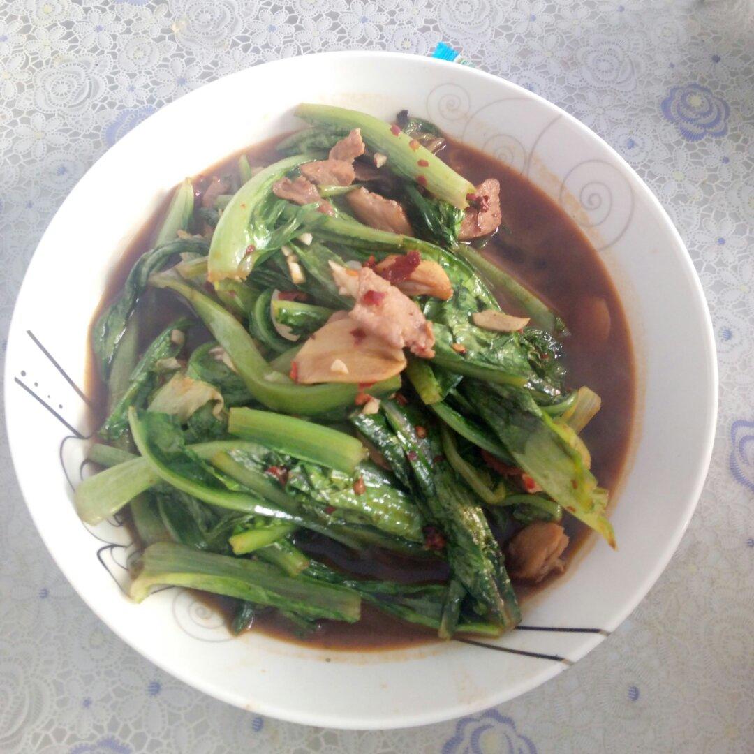 黄豆酱炒油麦