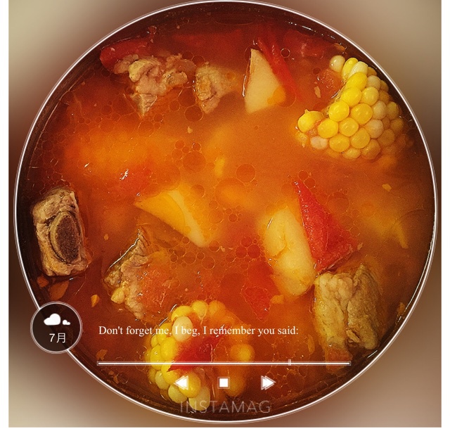 番茄土豆玉米排骨汤