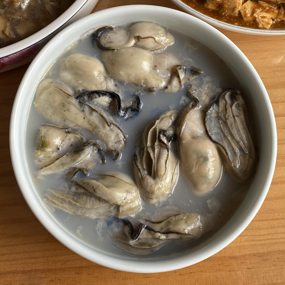 清蒸生蚝肉
