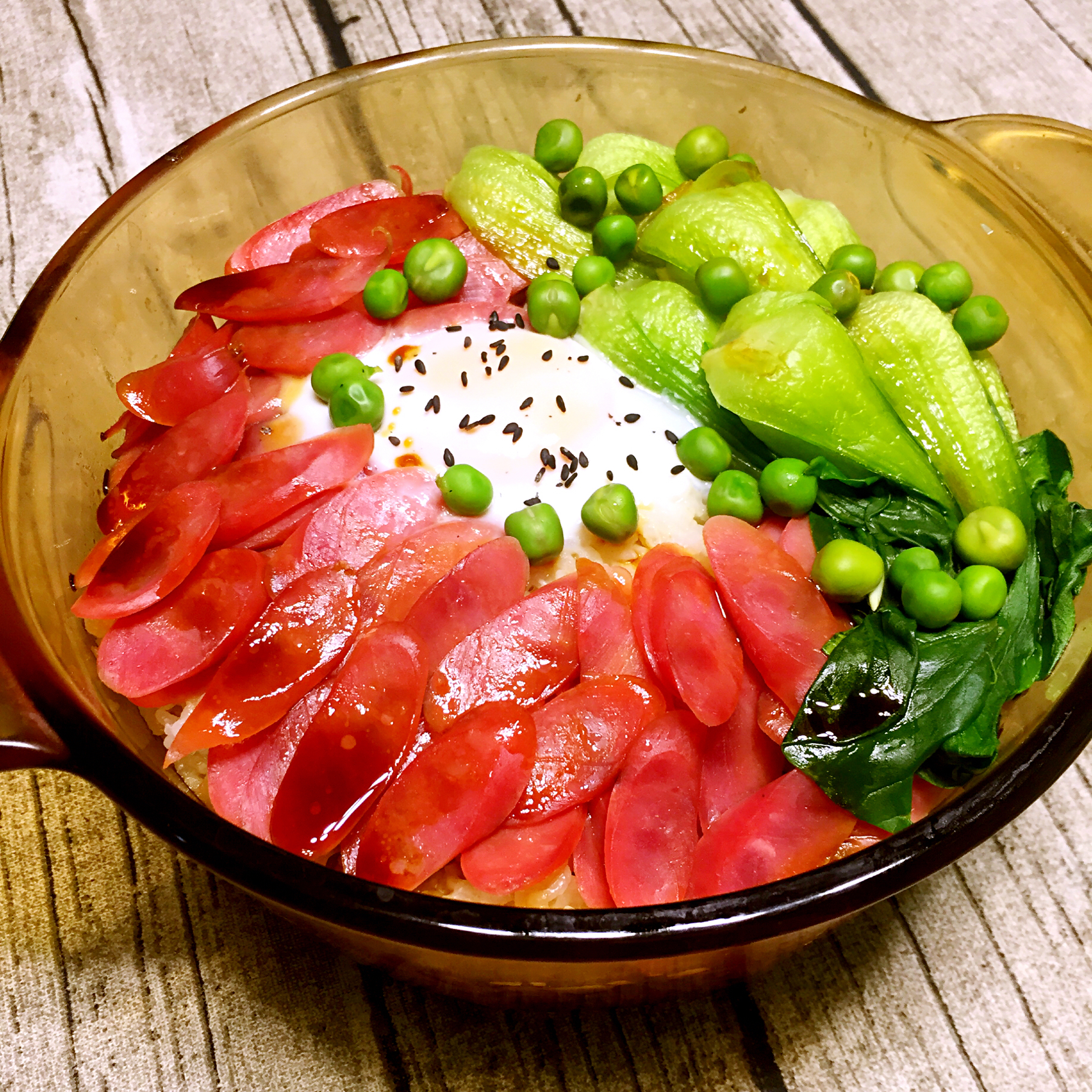 hi友薇做的香肠煲仔饭