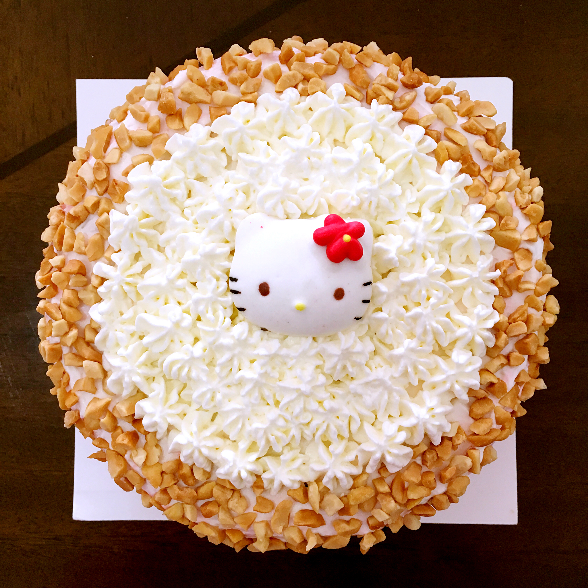 凌晨1点的厨子做的kt猫卡通生日蛋糕