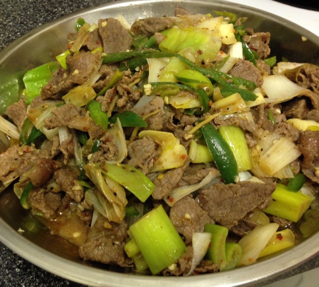 葱爆羊肉