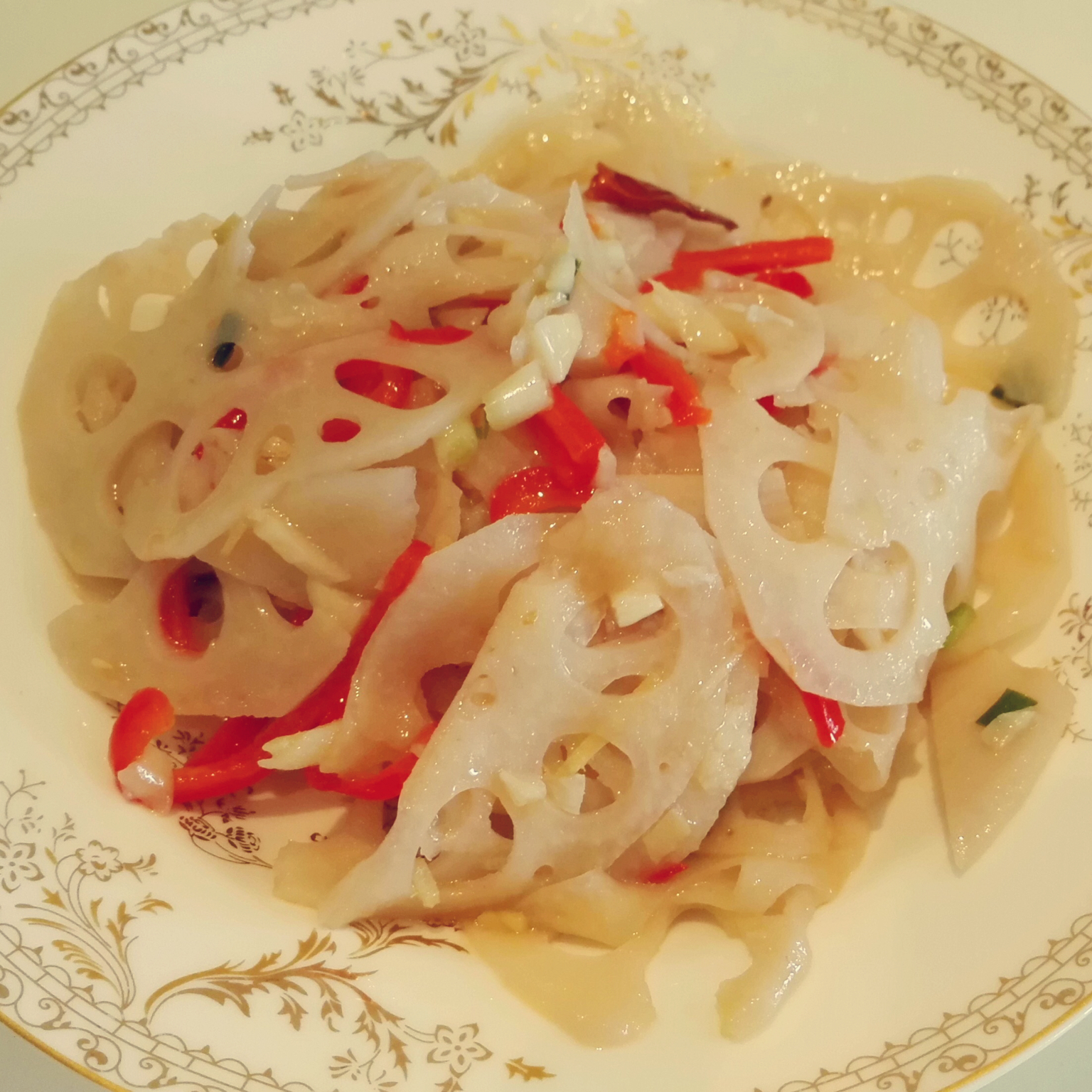 清炒藕片
