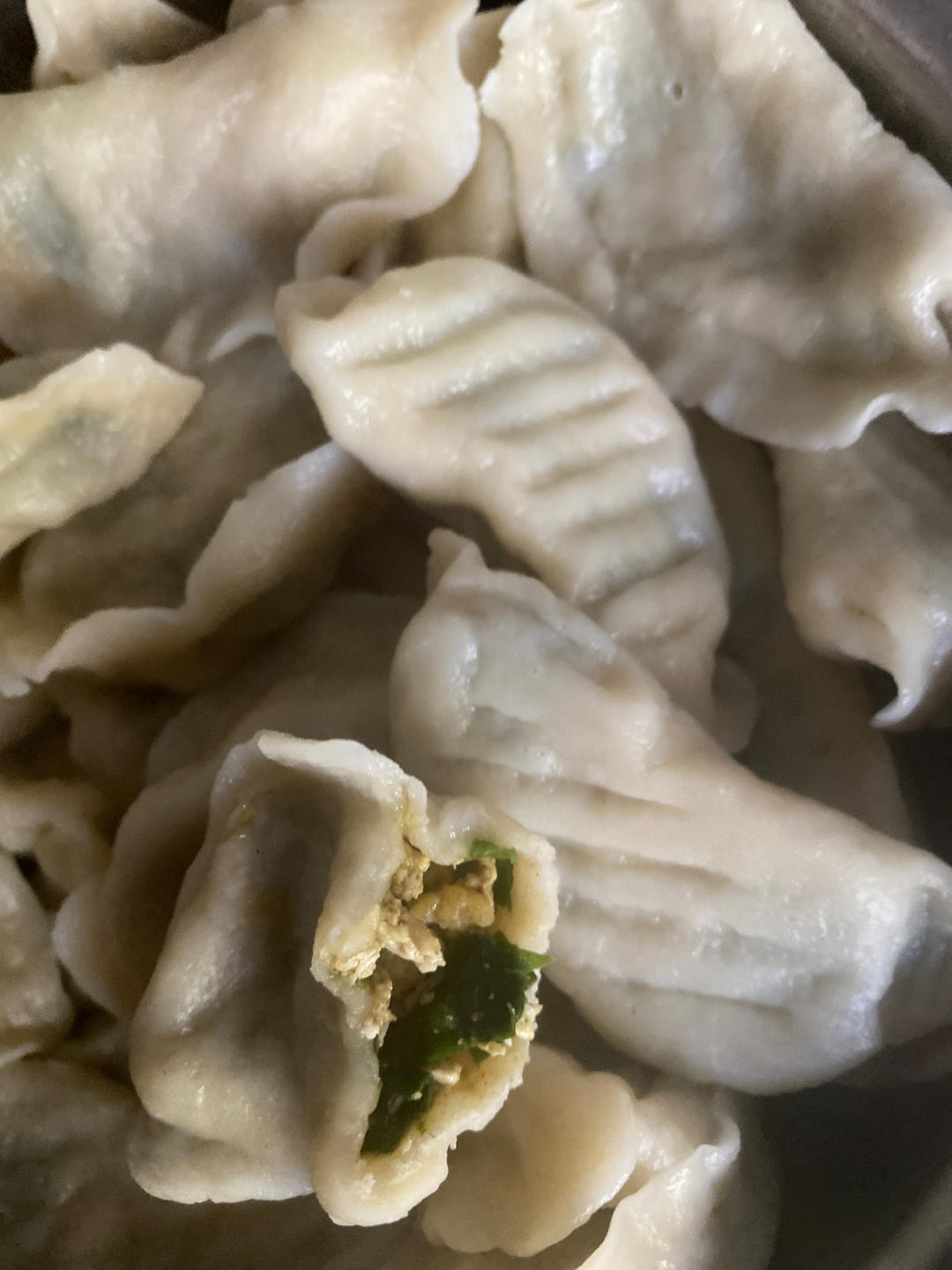 经典的韭菜鸡蛋馅儿饺子 怎么吃都不会腻