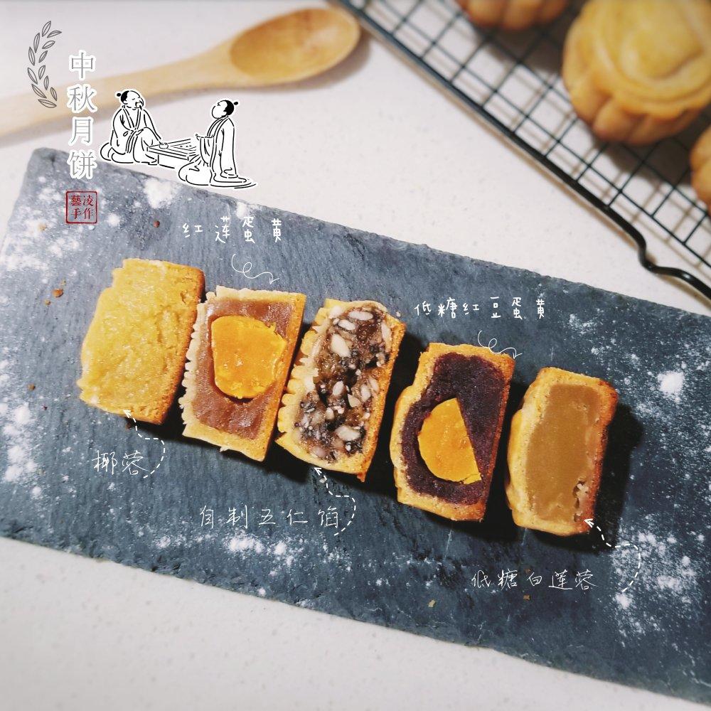 广式月饼－－蛋黄豆沙月饼