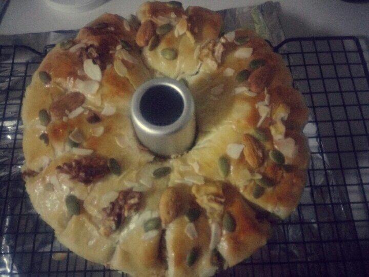 奶油乳酪核桃面包