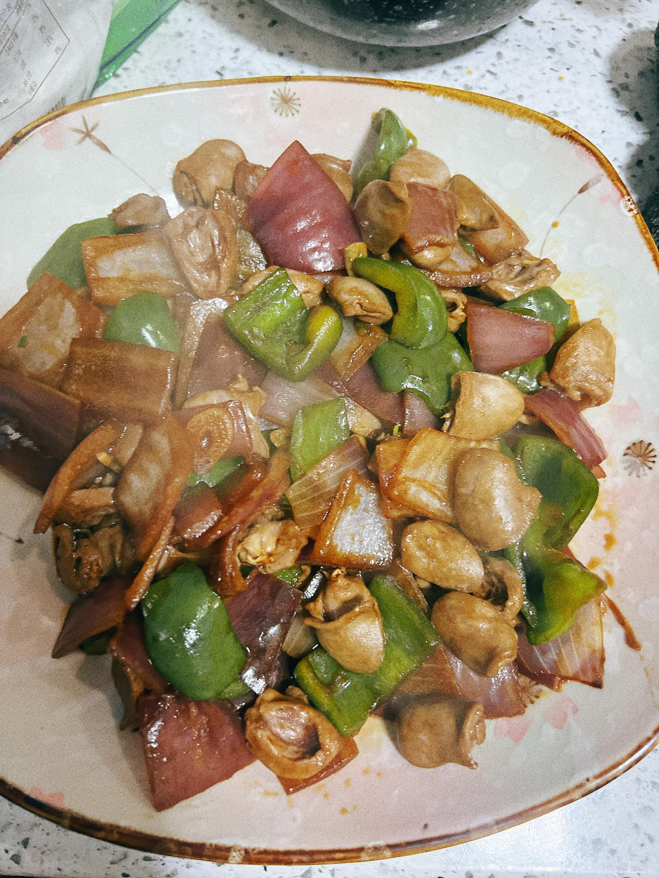 爆炒鸡心