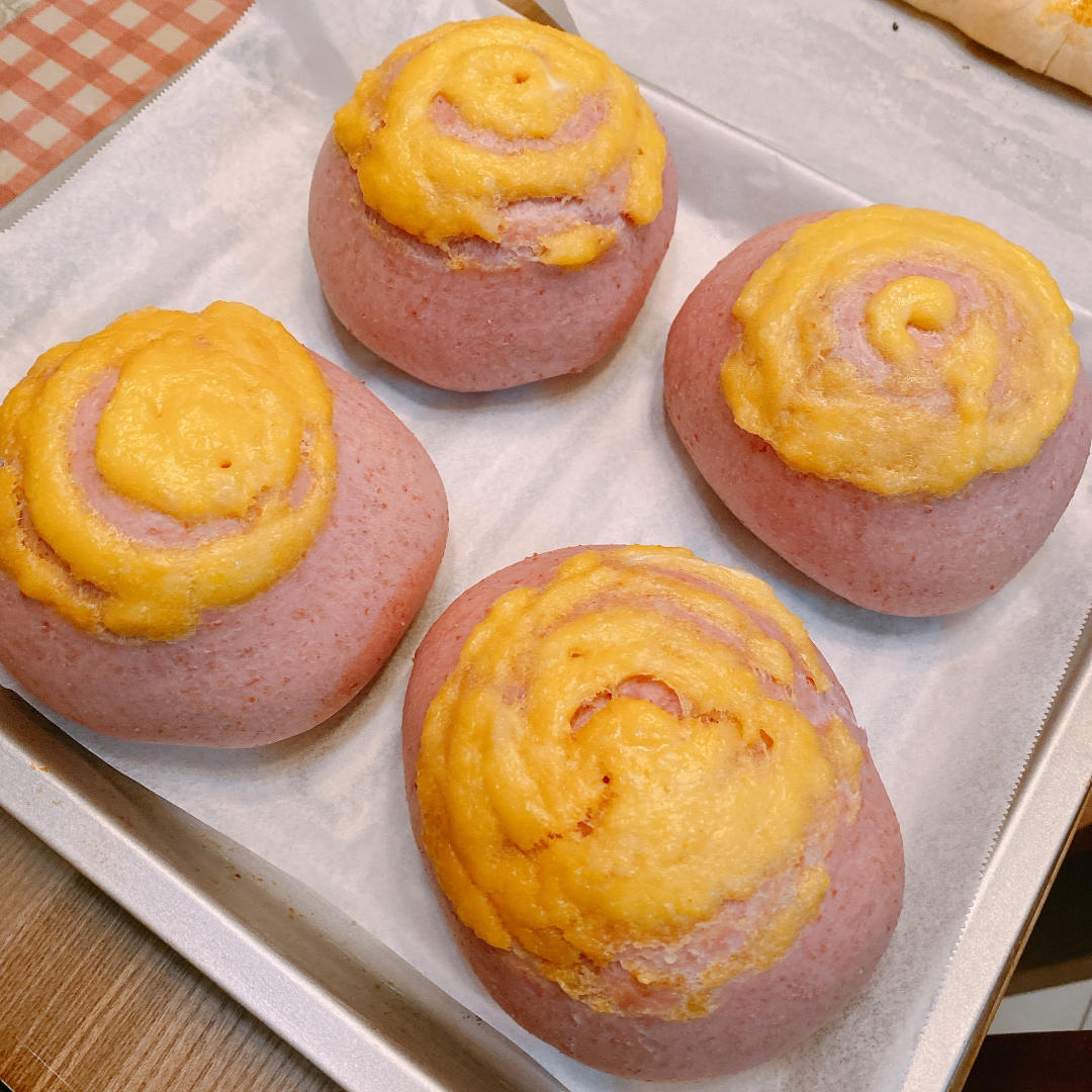 下厨房用户slnr做的奈雪家南瓜嘟嘟包