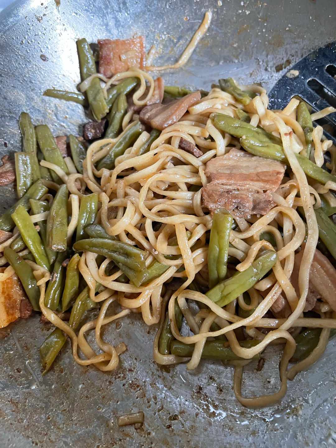 地道老北京扁豆焖面 豆角焖面 太好吃小心吃撑哦