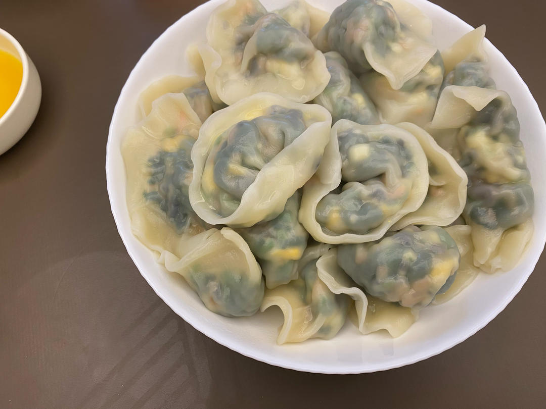 菠菜素馅饺子