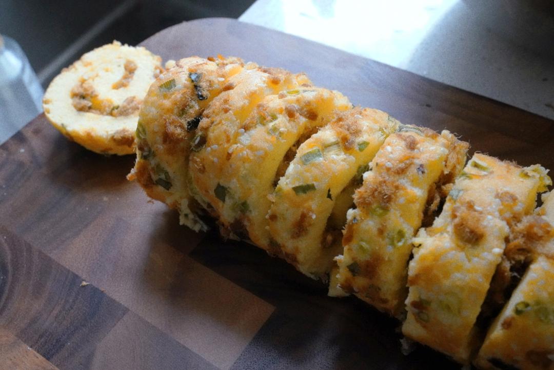 香葱肉松肥蛋糕卷～
