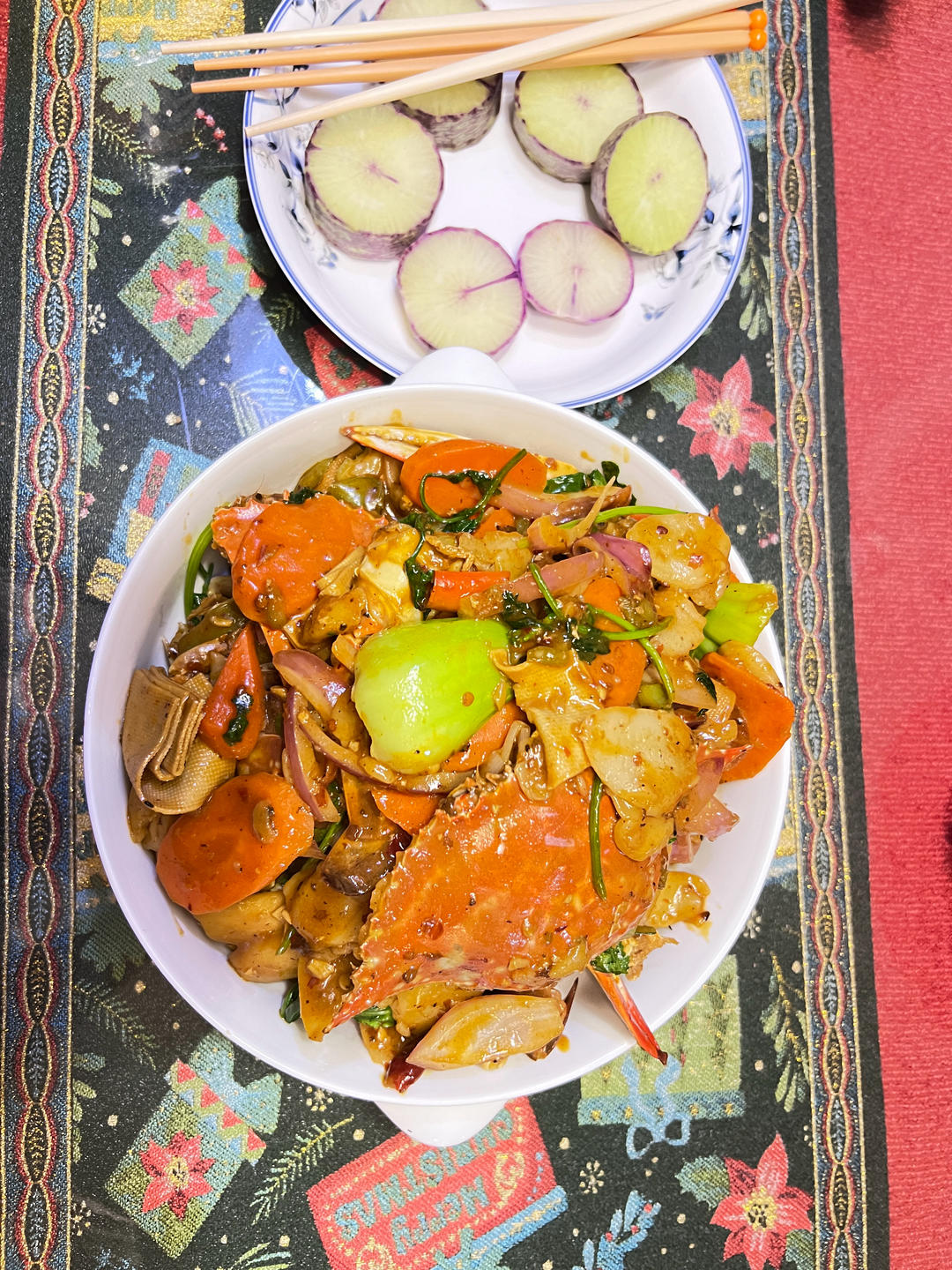 梭子蟹辣炒年糕