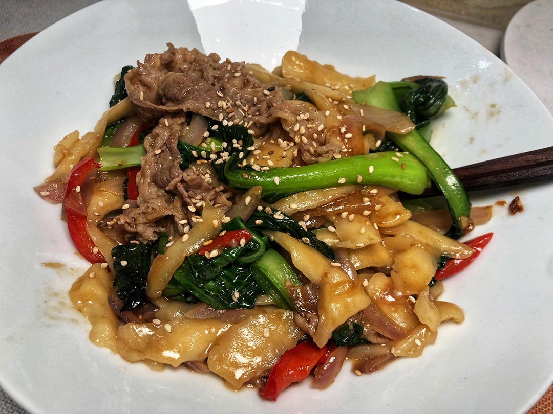自制刀削面