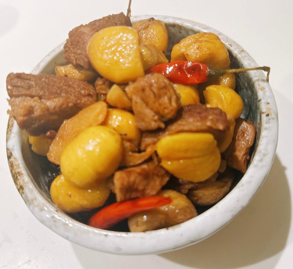 板栗烧排骨