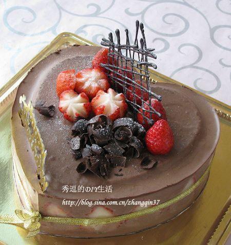 草莓巧克力慕斯蛋糕的做法