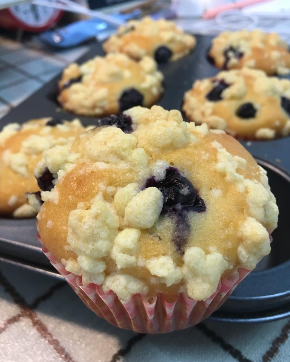 蓝莓酸奶酥粒麦芬