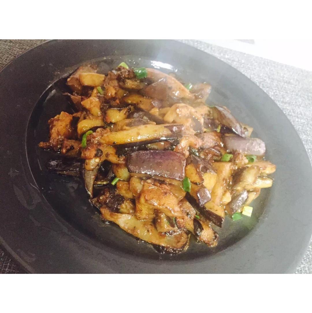 红烧肉沫茄子