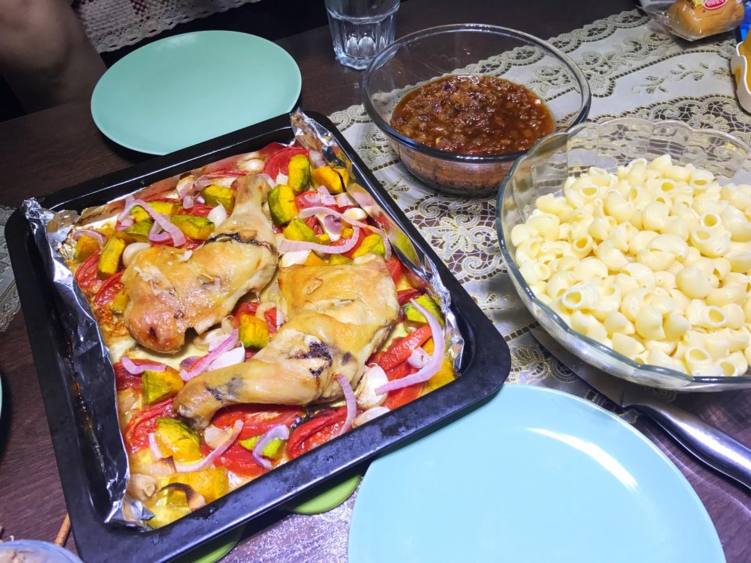 番茄大蒜香草烤鸡腿（庄祖宜）