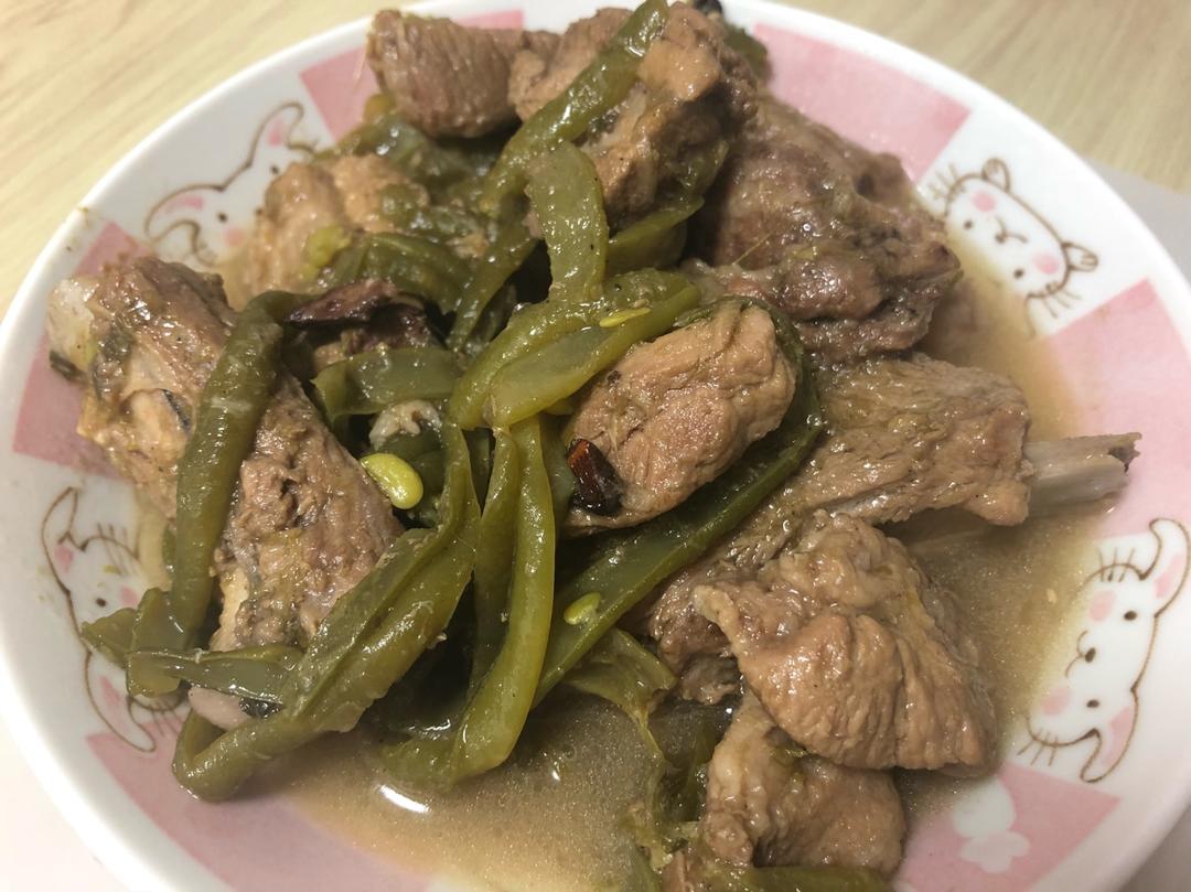 东北排骨炖豆角